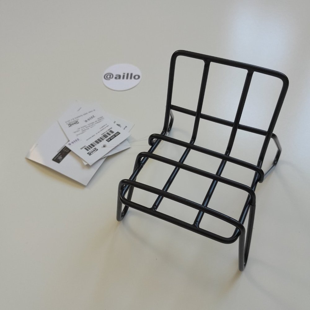 IKEA KRUBBET Holder for mobile phone, black